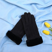 Ciepłe czarne rękawiczki